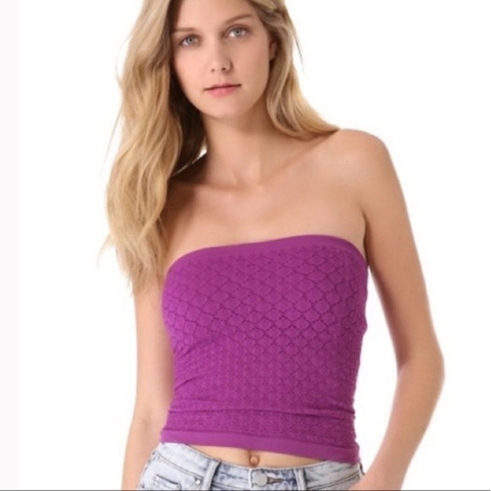 Free People Honey Texture Tube Top XS LIKE NEW